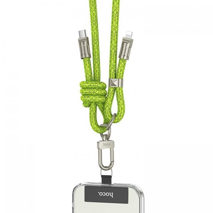 Hoco - Hoco USB-C till Lightning 20W 1.8m Kabel Lanyard - Grn