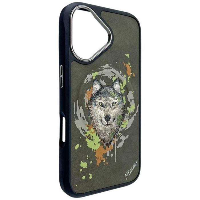 NIMMY - Nimmy iPhone 16 Mobilskal MagSafe Wolf - Mrkgr