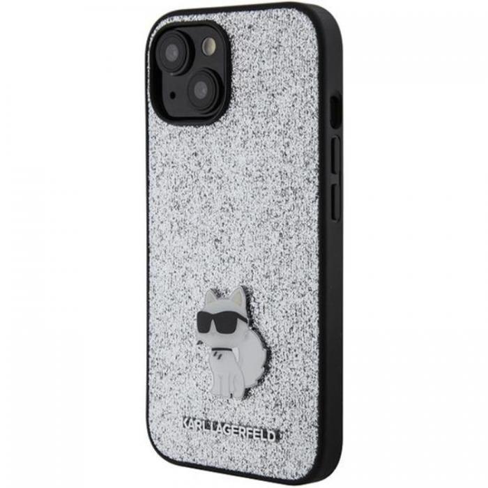 KARL LAGERFELD - Karl Lagerfeld iPhone 15 Mobilskal Fixed Glitter Metal Pin