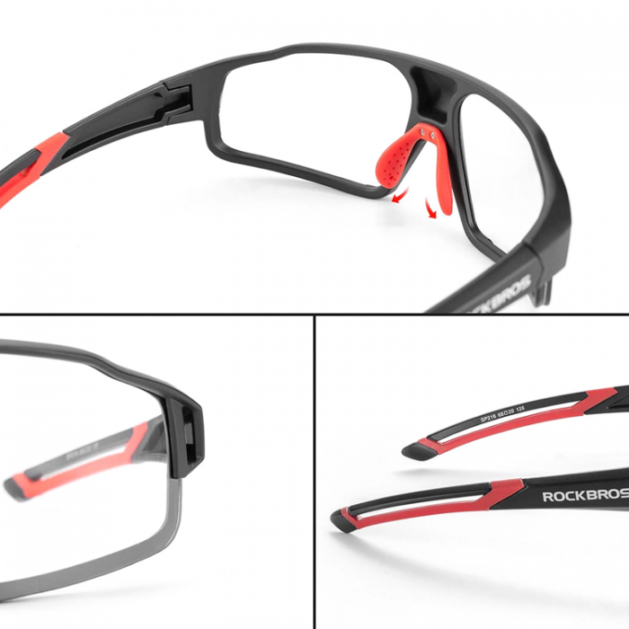 Rockbros - Rockbros SP216BL Photochromic UV400 Cykelglasgon - Rd