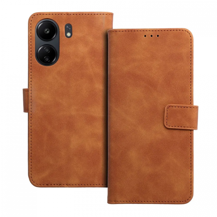 A-One Brand - Xiaomi Redmi 13C/Poco C65 Plnboksfodral Tender - Brun