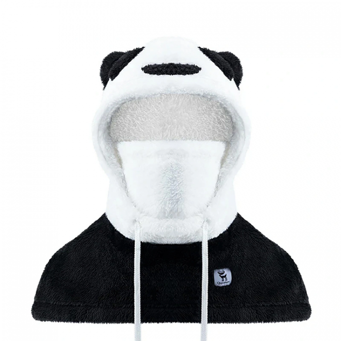 Qunature - Qunature Ski Balaclava fr Barn/Vuxna Storlek M Panda - Svart/Vit