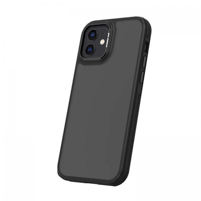 A-One Brand - iPhone 12/12 Pro Mobilskal Crystal Black - Svart