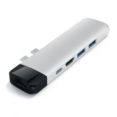 Satechi - Satechi USB-C Pro Hub med 4K HDMI och Ethernet - Silver