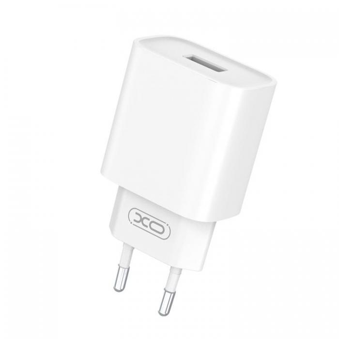 XO - XO Vggladdare USB 18W med MicroUSB Kabel CE02D 3.0 QC Vit