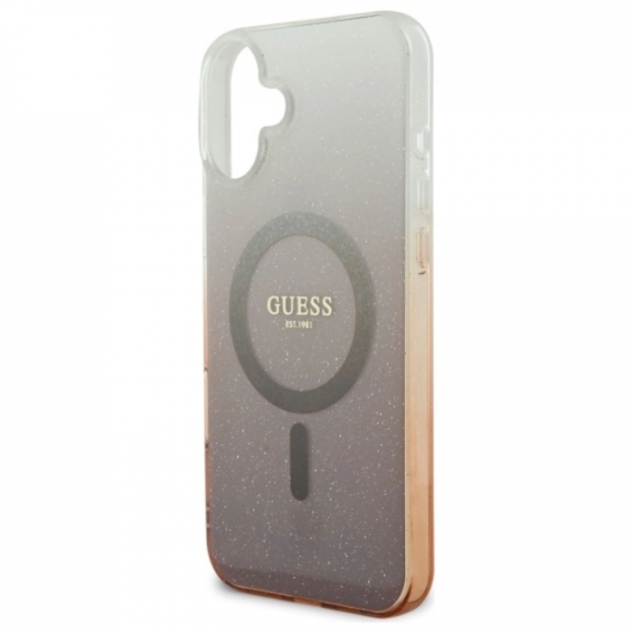 Guess - Guess iPhone 16 Plus Mobilskal MagSafe IML Glitter Gradient