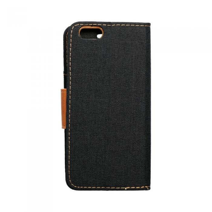 OEM - iPhone 6/6S Plnboksfodral Canvas Nylon - Svart