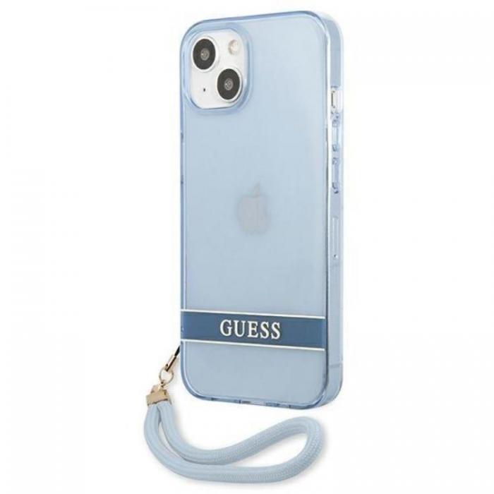 Guess - Guess iPhone 13 Skal Translucent Stap - Bl