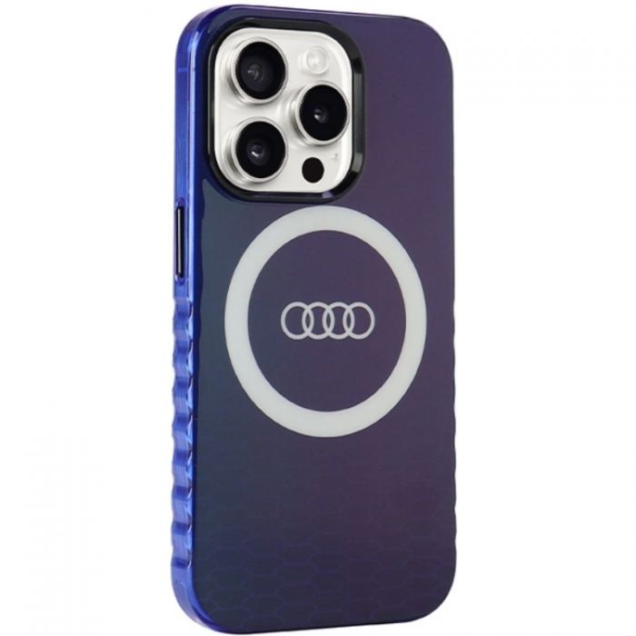 Audi - Audi iPhone 15 Pro Mobilskal Magsafe IML Big Logo - Bl