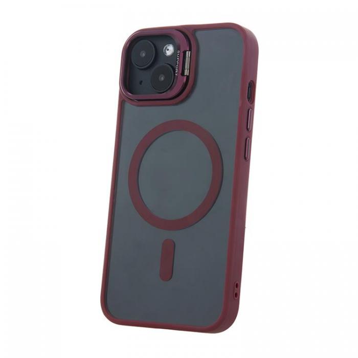 A-One Brand - iPhone 16 Pro Mobilskal MagSafe Extra Lens - Maroon