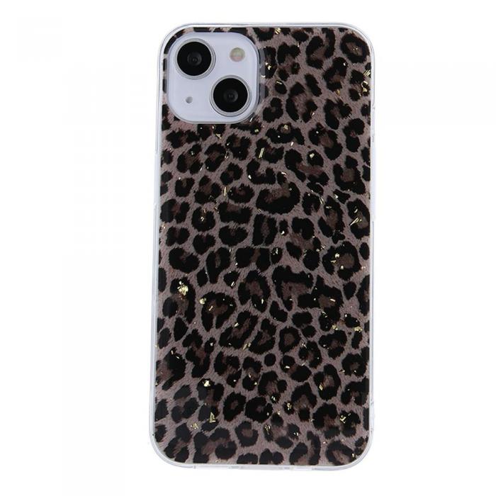 OEM - Guld Glam Skal fr Samsung Galaxy A33 5G leopardmnster