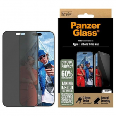 PanzerGlass - PanzerGlass iPhone 16 Pro Max Härdat Glas Skärmskydd Privacy Ultra-Wide Fit