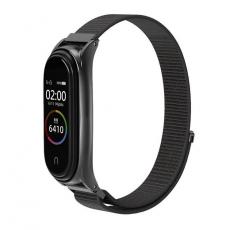 A-One Brand - Xiaomi Mi Smart Band 5/6/7 Armband Nylon 05 - Svart