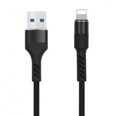 Maxlife - Maxlife USB-A till Lightning kabel 1m 2A MXUC-01 - Svart