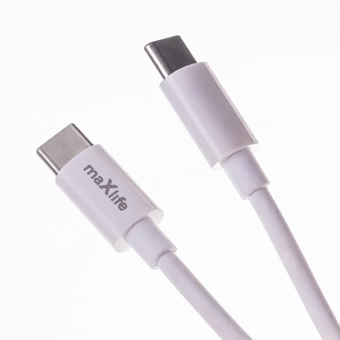 Maxlife - Maxlife Vggladdare USB/USB-C 30W med USB-C/USB-C Kabel PD QC