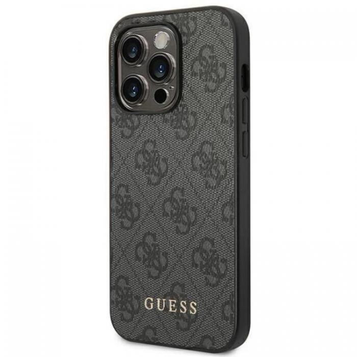 Guess - Guess iPhone 14 Pro Mobilskal Metall Gold Logo - Gr