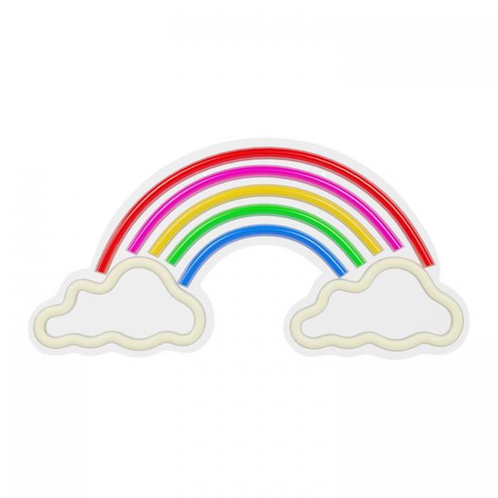 Forever Light - Forever Light LED Neon PLEXI RAINBOW ON CLOUDS - Flerfrgad