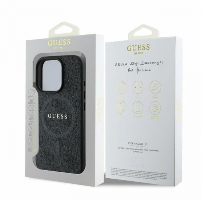 Guess - Guess iPhone 16 Pro Mobilskal Magsafe 4G Ring Classic Logo