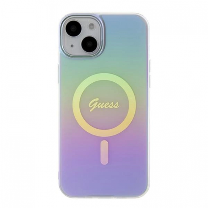 Guess - Guess iPhone 15 Plus Mobilskal Magsafe IML Iridescent - Lila