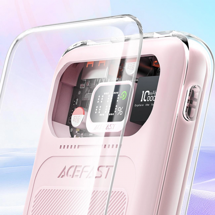 Acefast - Acefast Powerbank 10000mAh 30W Sparkling Series M1 - Rosa