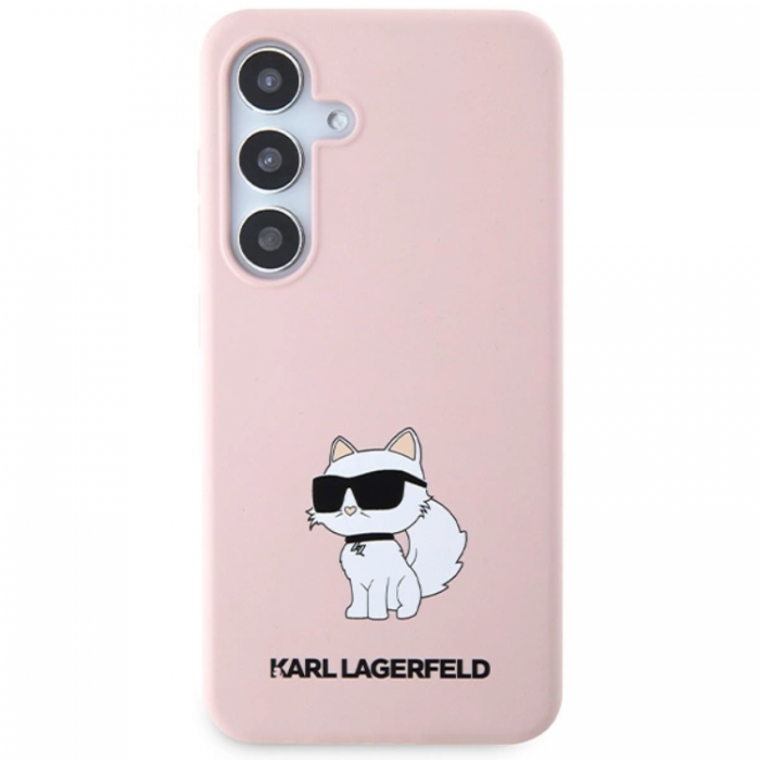 KARL LAGERFELD - Karl Lagerfeld Galaxy S24 Mobilskal Silikon Choupette - Rosa