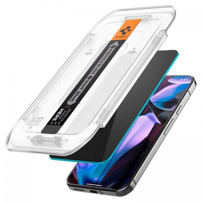 Spigen - Spigen [2-Pack] Google Pixel 9/9 Pro Skrmskydd Hrdat Glas EZ-FIT