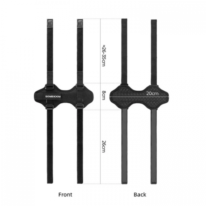 Rockbros - Rockbros Cykelramen Med Velcro - Svart