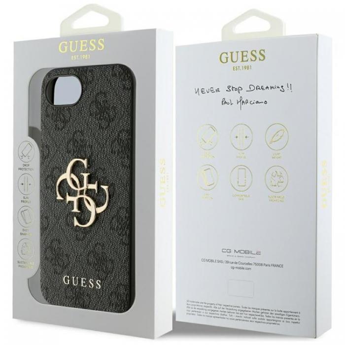 Guess - Guess iPhone 16e Mobilskal 4G Big Logo - Svart