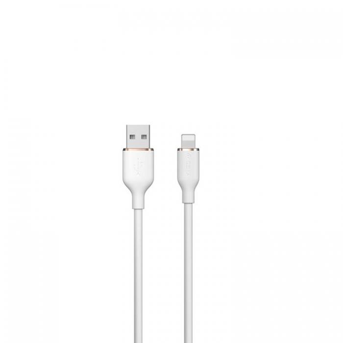 Devia - Devia USB Till Lightning 1.2m Kabel 2.4A Jelly EC630 - Vit