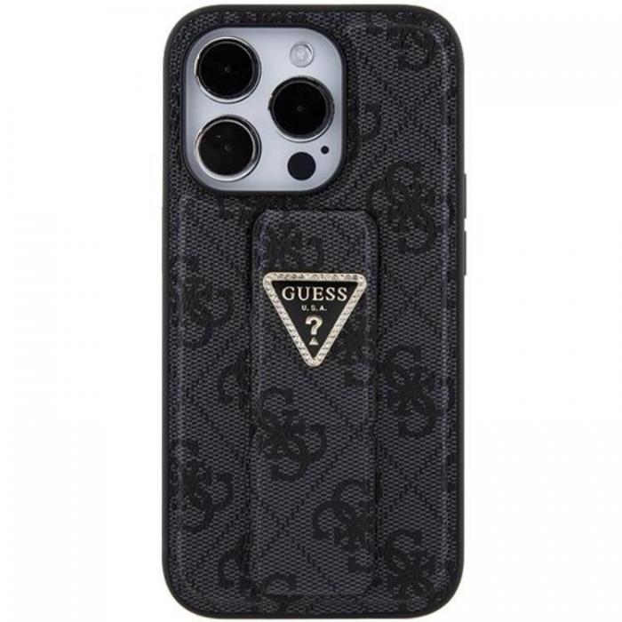 Guess - Guess iPhone 15 Pro Max Mobilskal Grip Stand Triangle Strass