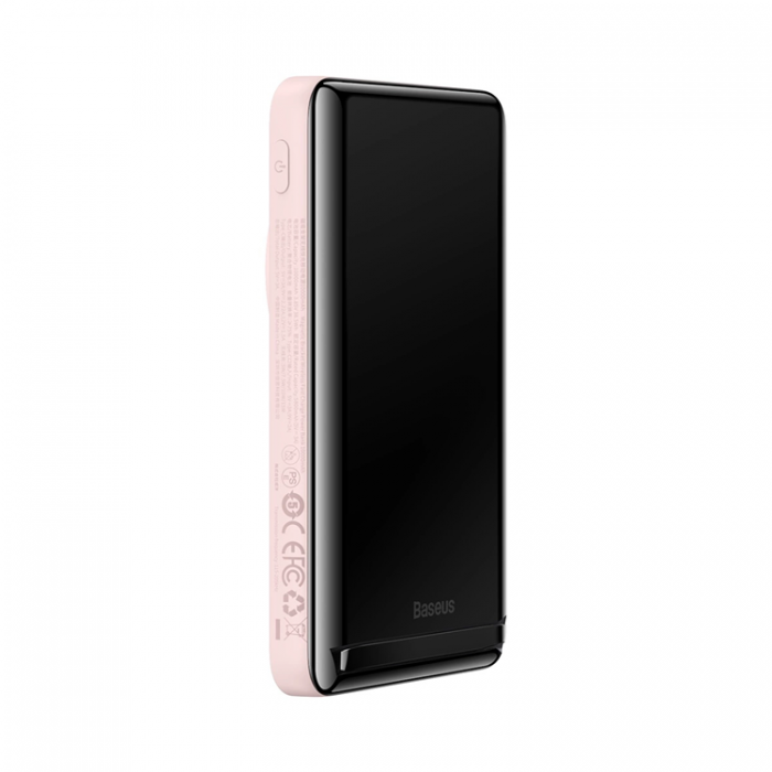 BASEUS - Baseus Powerbank 10000mAh 20W Magnetic Bracket - Rosa