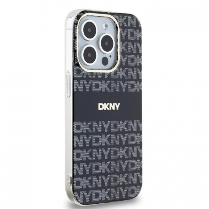 DKNY - DKNY iPhone 13 Pro Max Mobilskal Magsafe IML Mono & Stripe - Svart