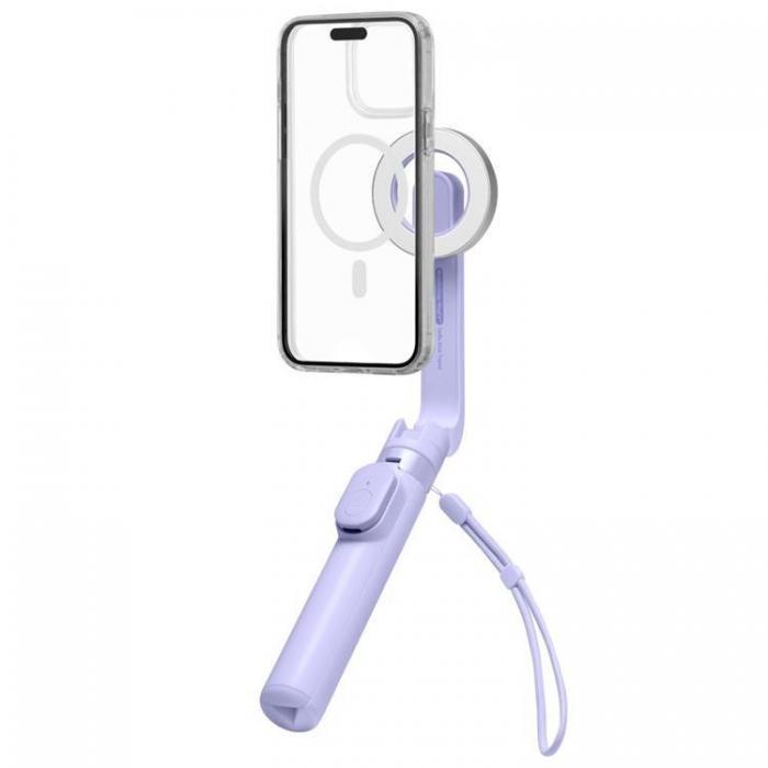 Spigen - Spigen Magsafe Selfiestick Bluetooth Tripod S571W - Lavender