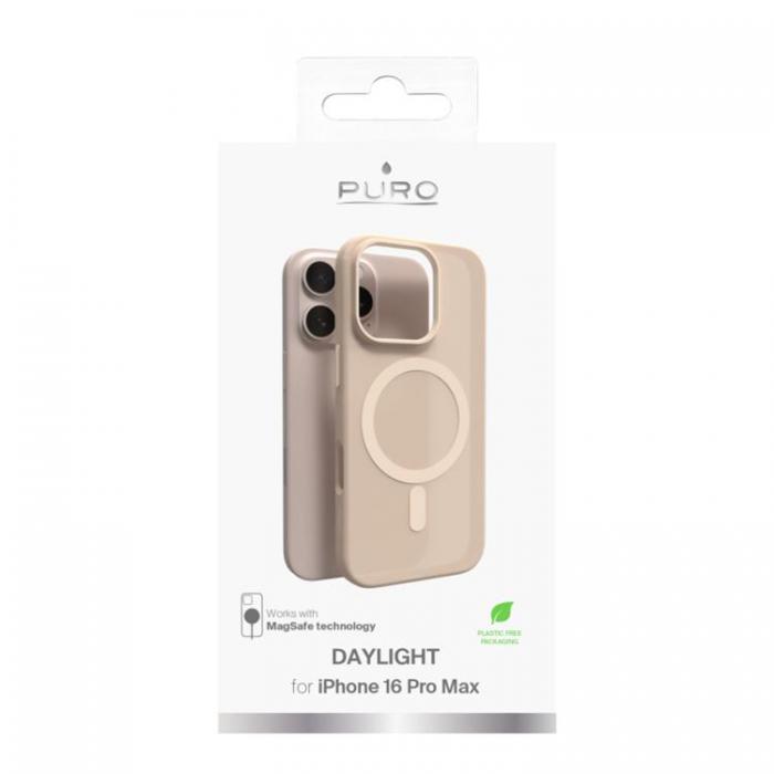 Puro - Puro iPhone 16 Pro Max Mobilskal Magsafe Daylight Silikon - Beige