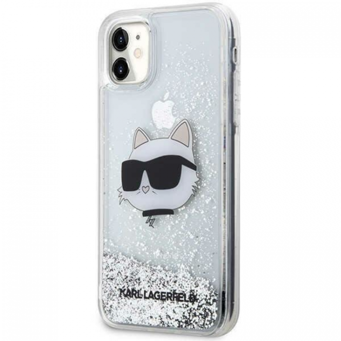 KARL LAGERFELD - Karl Lagerfeld iPhone 11/XR Mobilskal Choupette Head - Silver