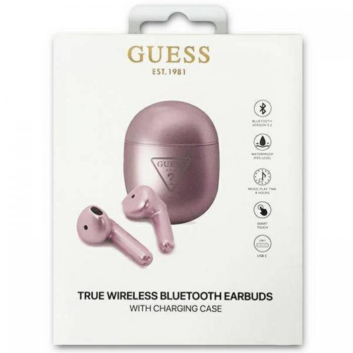 Guess - Guess TWS Bluetooth In-Ear Hrlurar Triangle Logo - Lila