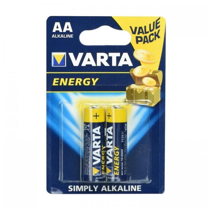 VARTA - Varta 2-st Alkaliskt Batteri R6 (AA) Energy