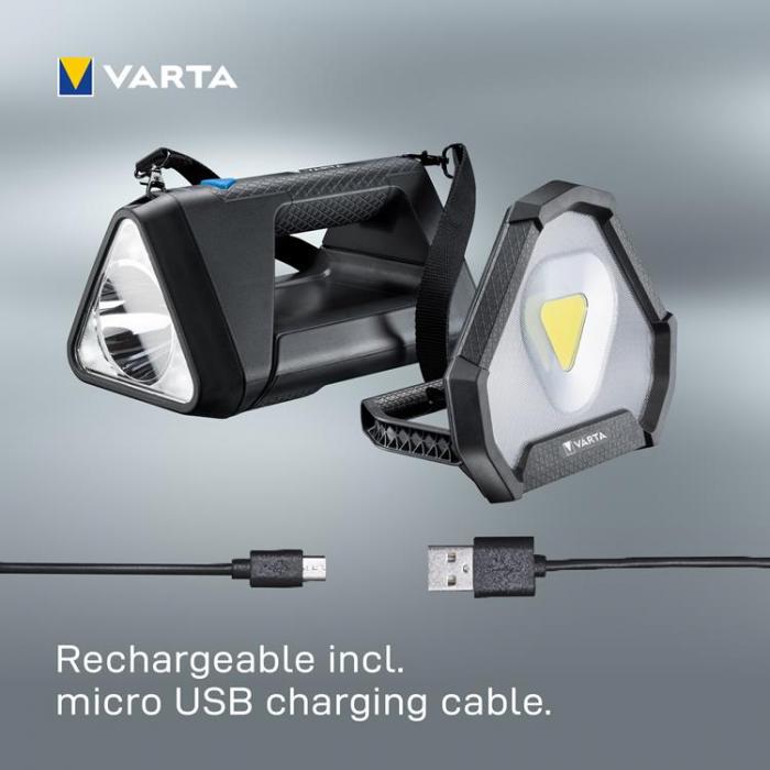 VARTA - Varta Work Flex Stadium Light Arbetsbelysning uppladdningsbar IP54 1450 lm