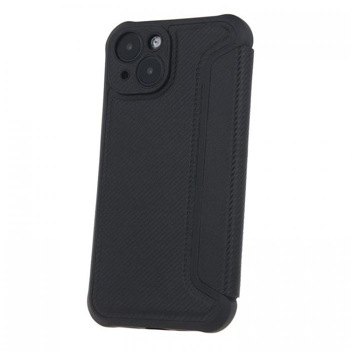 A-One Brand - iPhone 15 Plnboksfodral Smart Carbon - Svart