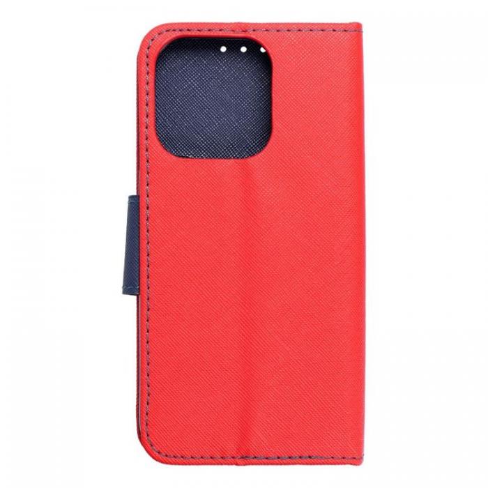 A-One Brand - iPhone 15 Pro Plnboksfodral Fancy - Rd/Navy