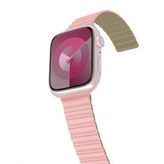 Araree - Araree Apple Watch (42/44/45/49mm) Armband Silikon - Rosa/Grön