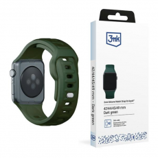 3MK - 3mk Apple Watch (42/44/45/49mm) Armband Silikon - Mörkgrön