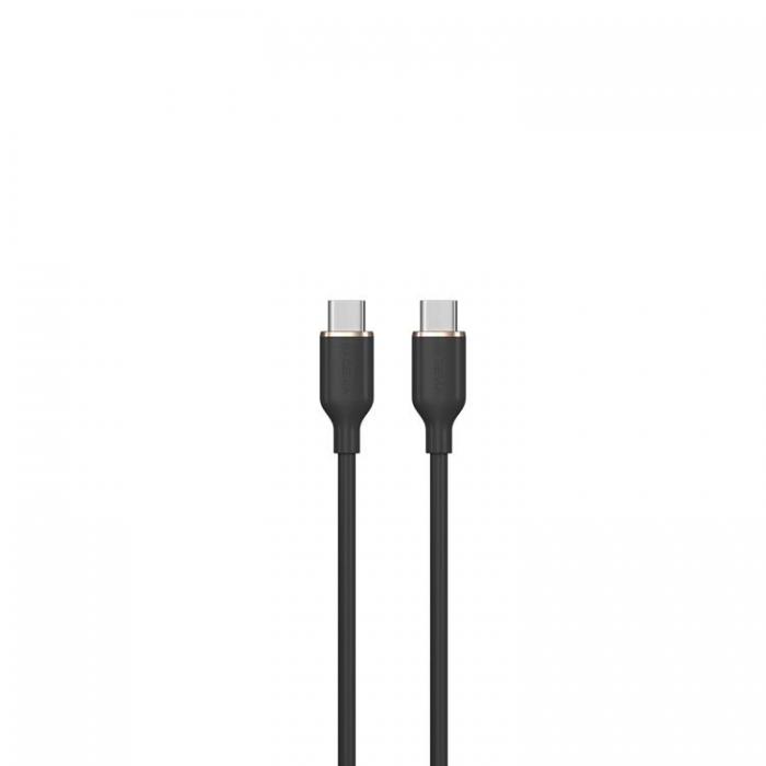 Devia - Devia USB-C Till USB-C 60W Kabel 3A 1.2m Jelly EC632 - Svart