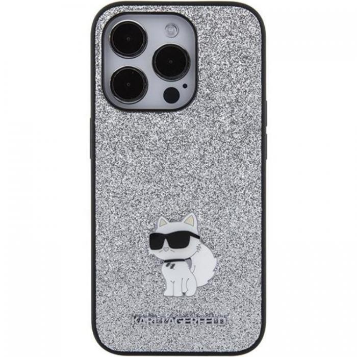 KARL LAGERFELD - Karl Lagerfeld iPhone 15 Pro Max Mobilskal Fixed Glitter Metal Pin