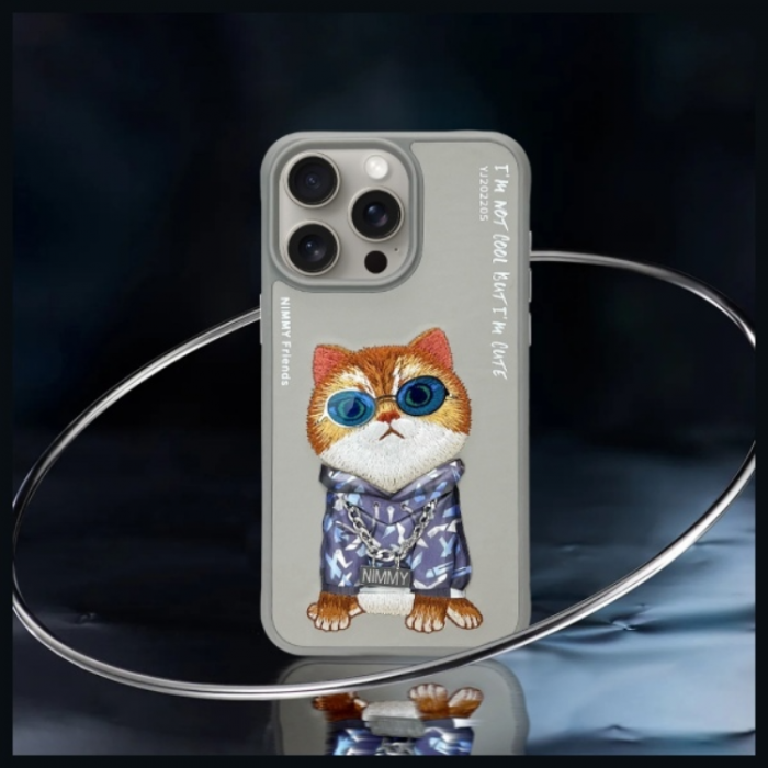 NIMMY - Nimmy iPhone 15 Pro Max Mobilskal Glasses Cool Cat - Gr