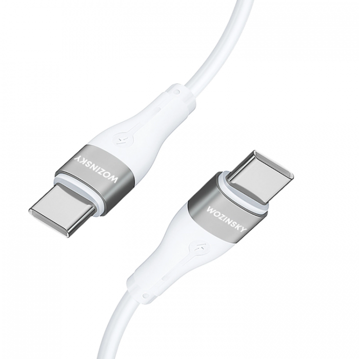 Wozinsky - Wozinsky USB-C till USB-C kabel PD 65W 1m - Vit