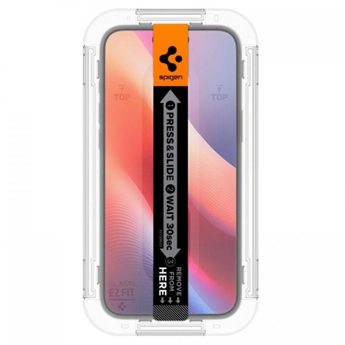 Spigen - [2-Pack] Spigen iPhone 16/15 Hrdat Glas Skrmskydd 'EZ' Fit