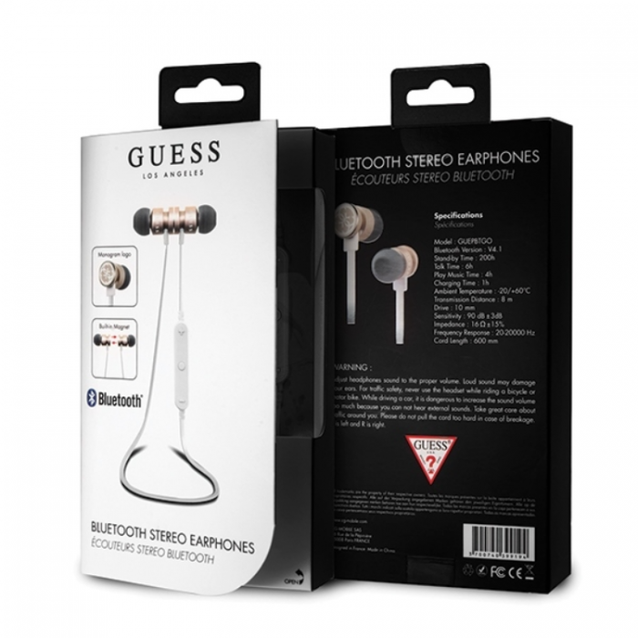 Guess - Guess In-Ear Hrlurar TWS - Vit Och Guld