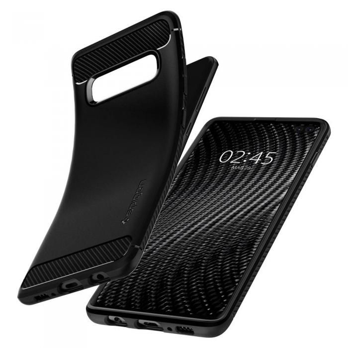 UTGATT5 - SPIGEN Rugged Armor Galaxy S10 + Plus Mattsvart