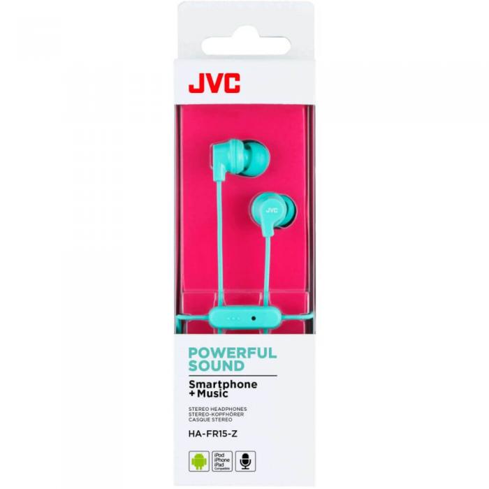 JVC - JVC Hrlur FR15 In-Ear Remote Mic Mint Bl